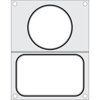 Těsnicí matrice pro těsnicí stroj , HENDI, 2 nádoby: 1x 178x113 mm + 1x ø115 mm | 805657